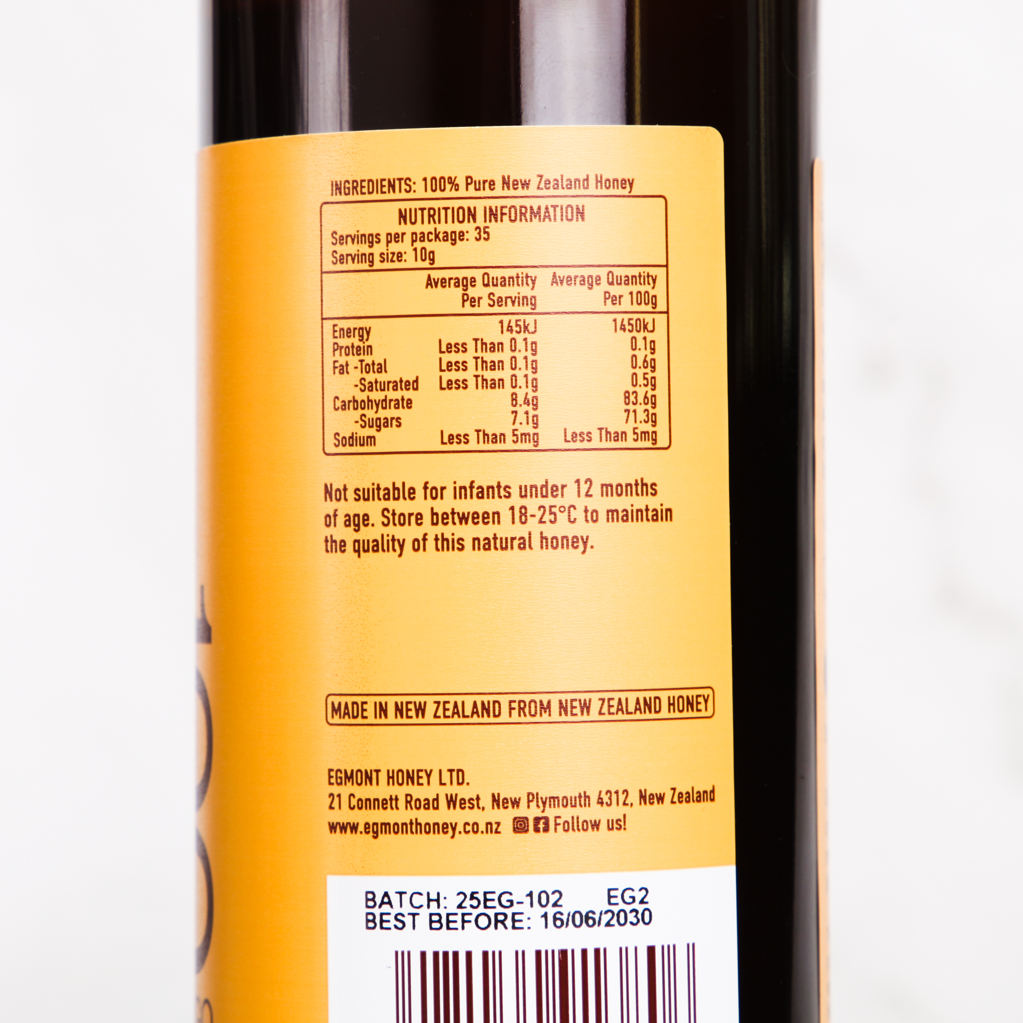 Manuka Honey MGO 100+ squeeze bottle